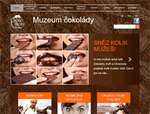 Tablet Screenshot of choco-story-praha.cz